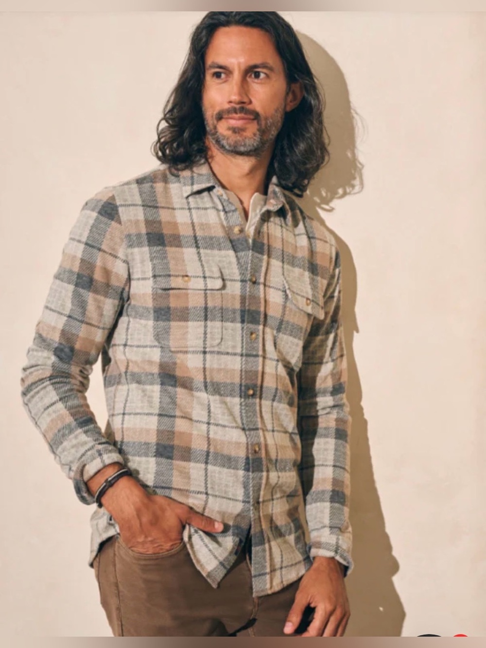 Faherty 
LEGEND SWEATER SHIRT
WOP-WESTERN OUTPOST PLAID